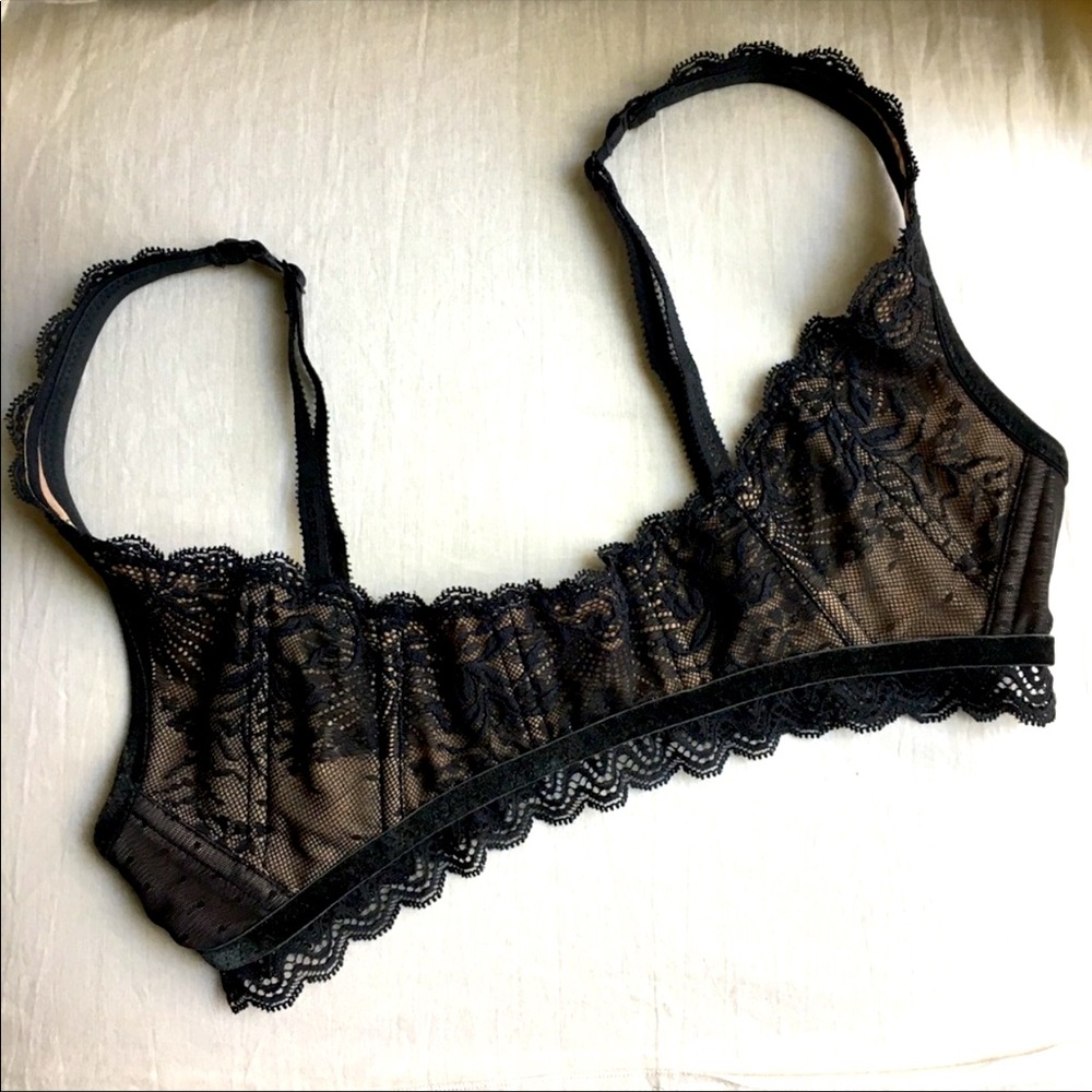 Black Lace Very Sexy Corset Bra